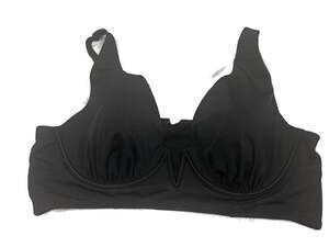 Cacique Lightly Lined Plunge Underwire Midkini Swimsuit Top Size 40DD